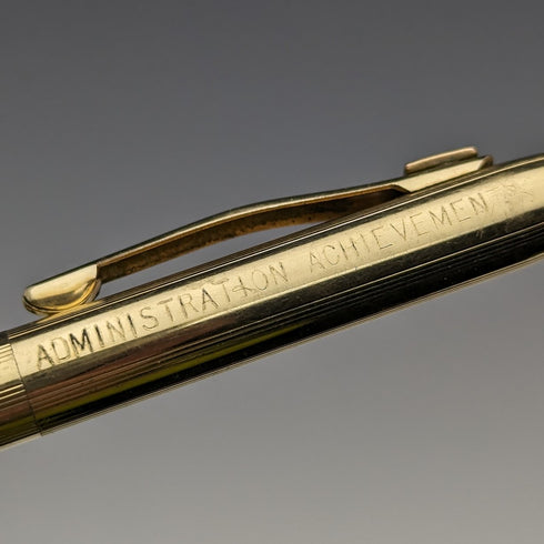 Vintage Cross: CROSS Gold Filled Ballpoint Pen/Pencil Set with Spare Refill